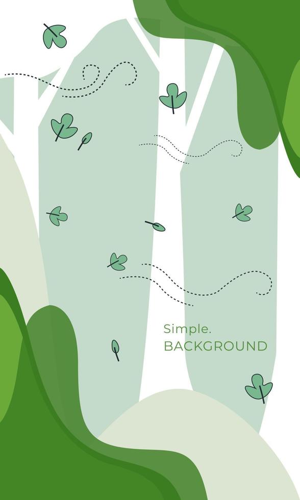 Vector of forest abstract creative backgrounds for social media