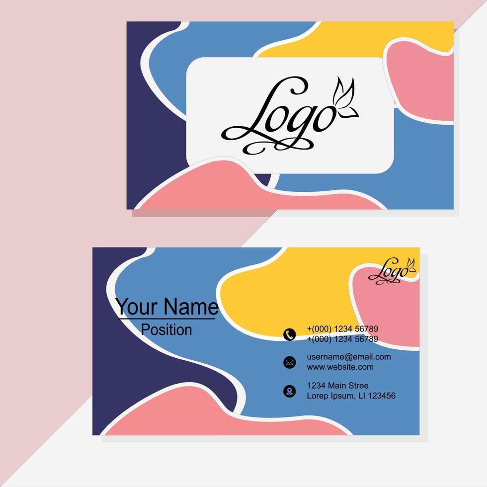 bussiness card abstract design Vector illustration