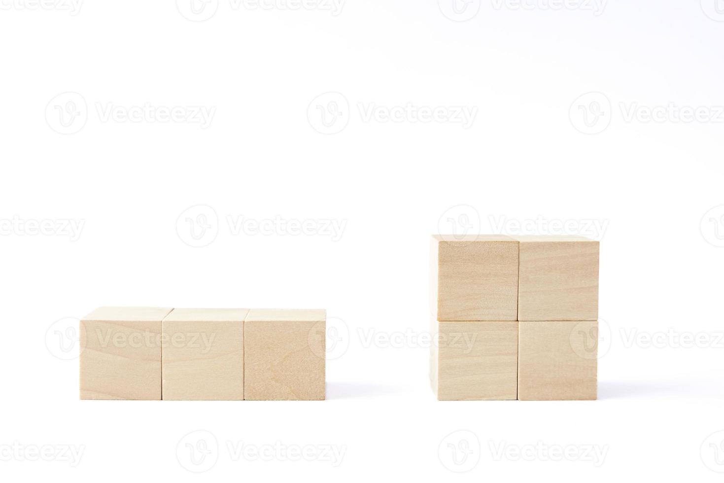 wooden cube toy for the child. concept about education, business, play, strategy, success. photo