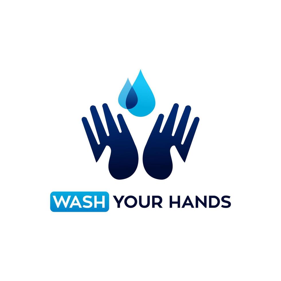 use una ilustración vectorial de instrucciones de desinfectante de manos, lavarse las manos con agua, protección contra imágenes prediseñadas de virus vector