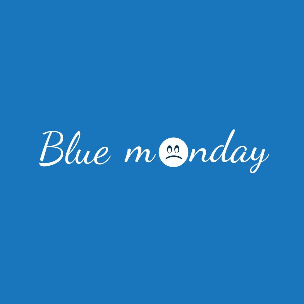 blue monday vector illustration design 15696814 Vector Art at Vecteezy