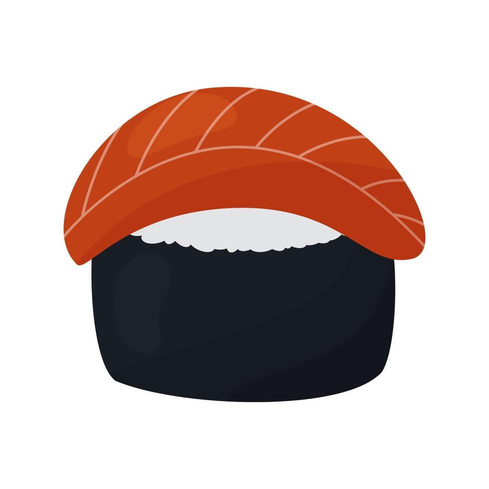 sushi with salmon vector