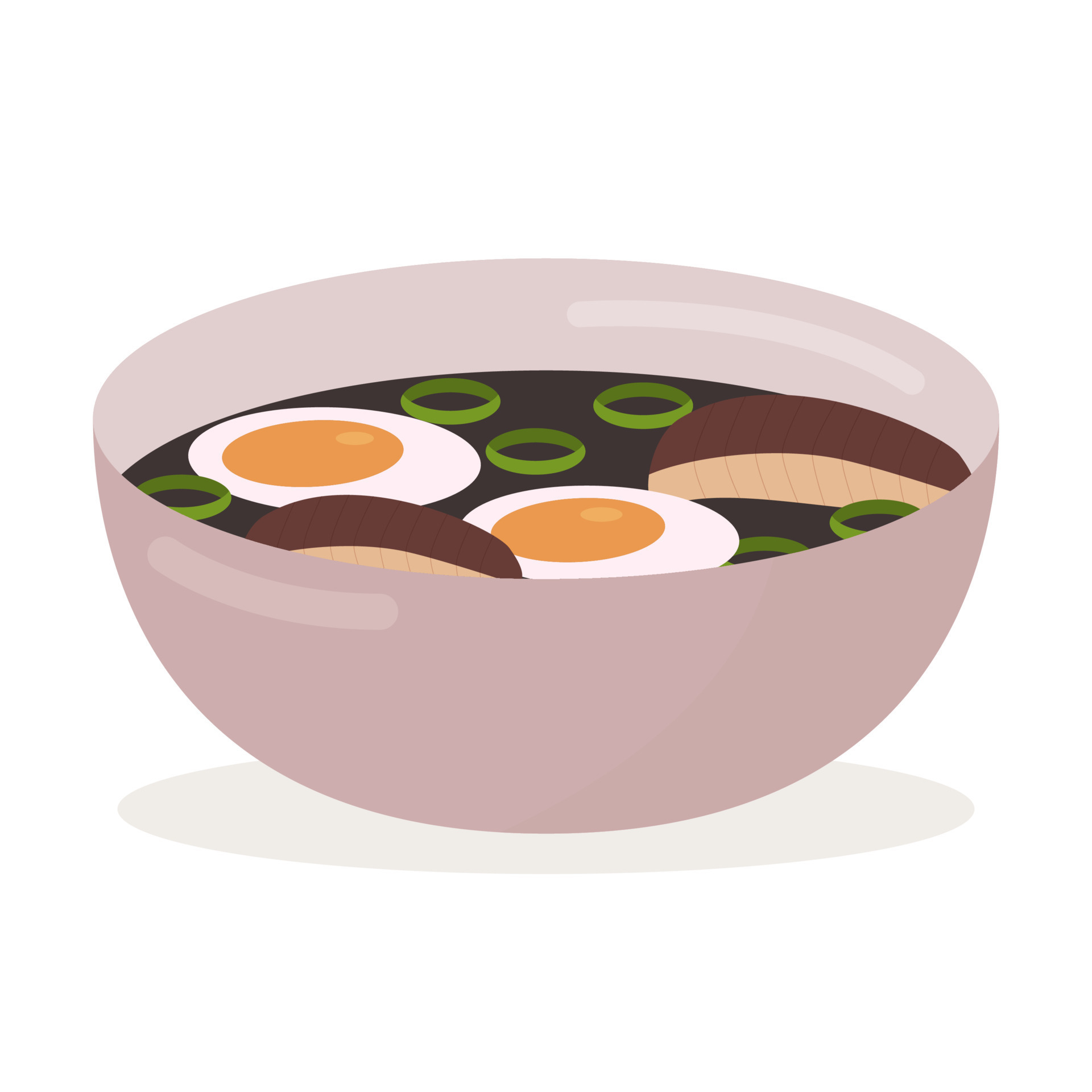 bowl with miso soup 15696847 Vector Art at Vecteezy