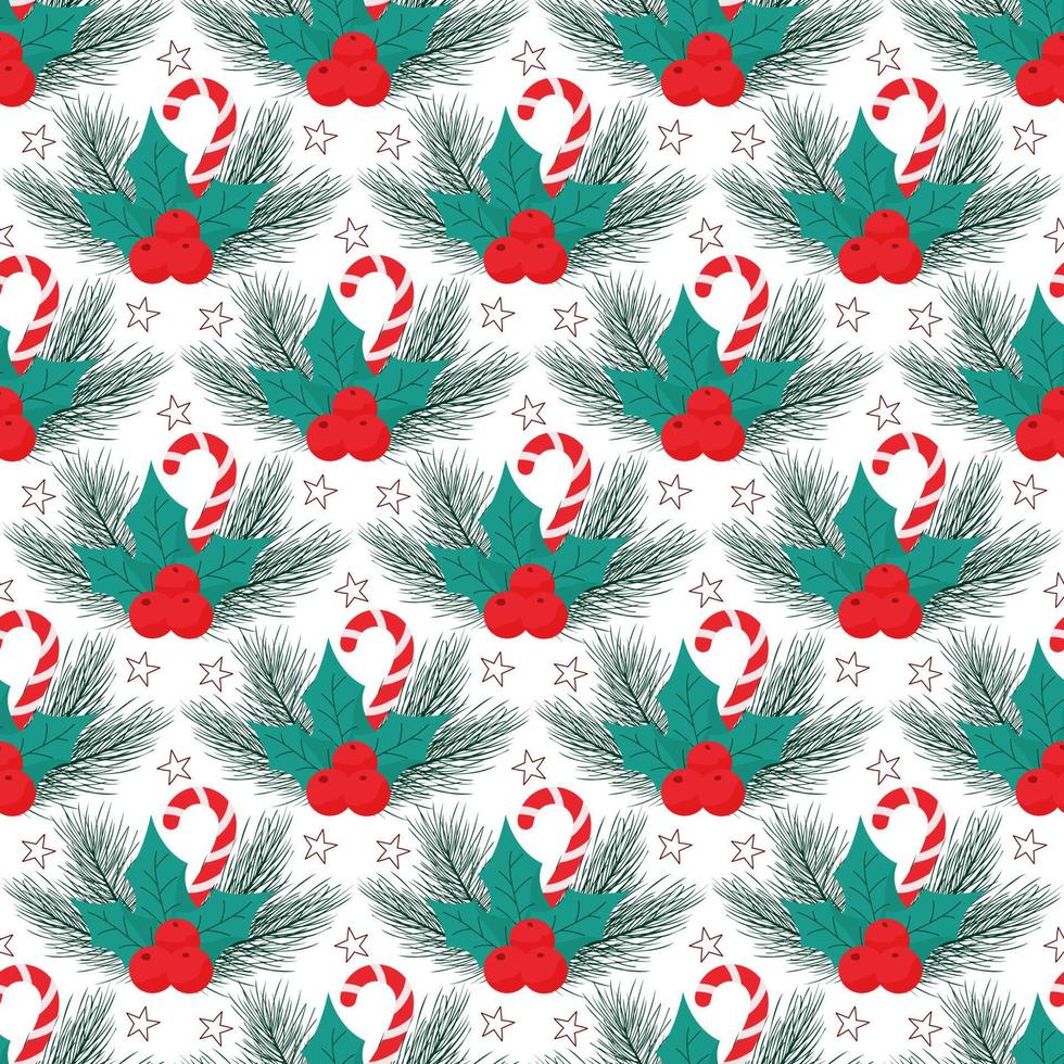 vivid christmas pattern vector