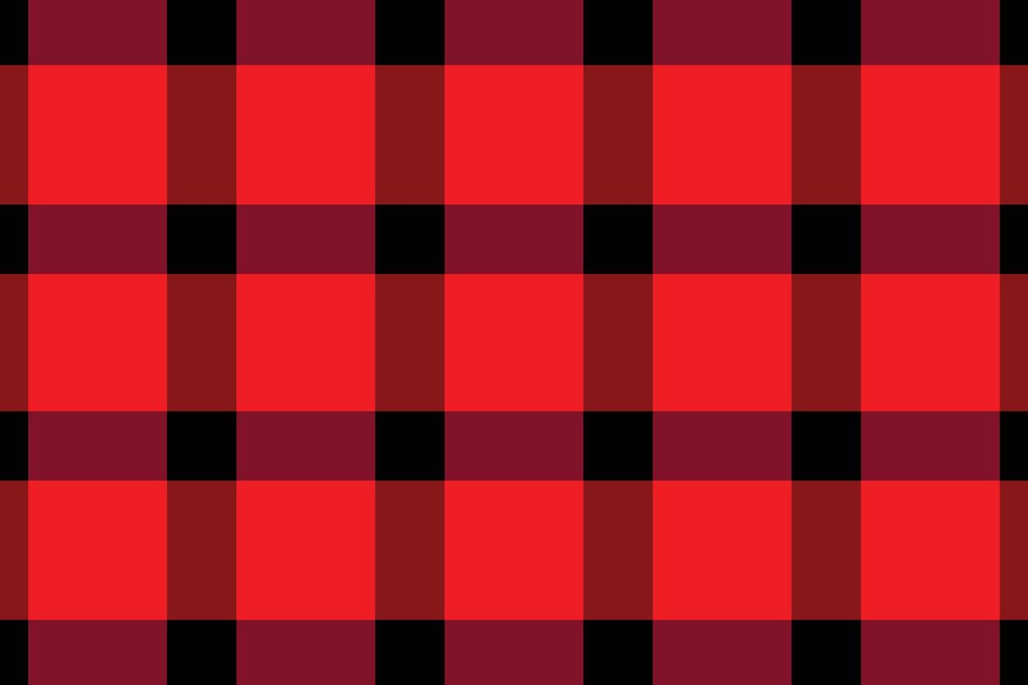 Red and black plaid fabric pattern for background and wallpaper vector