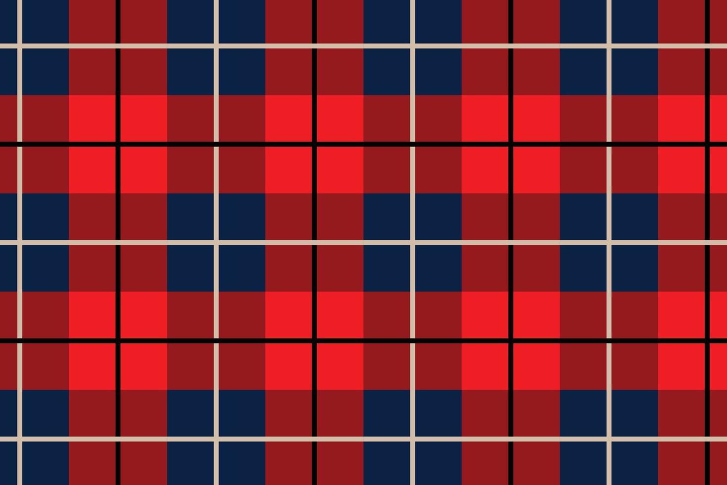 Red and blue plaid fabric pattern for background and wallpaper vector