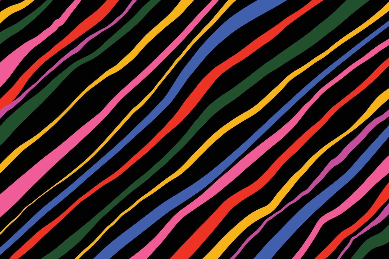 Abstract stripe pattern background with colorful line art. Trendy wallpaper design vector