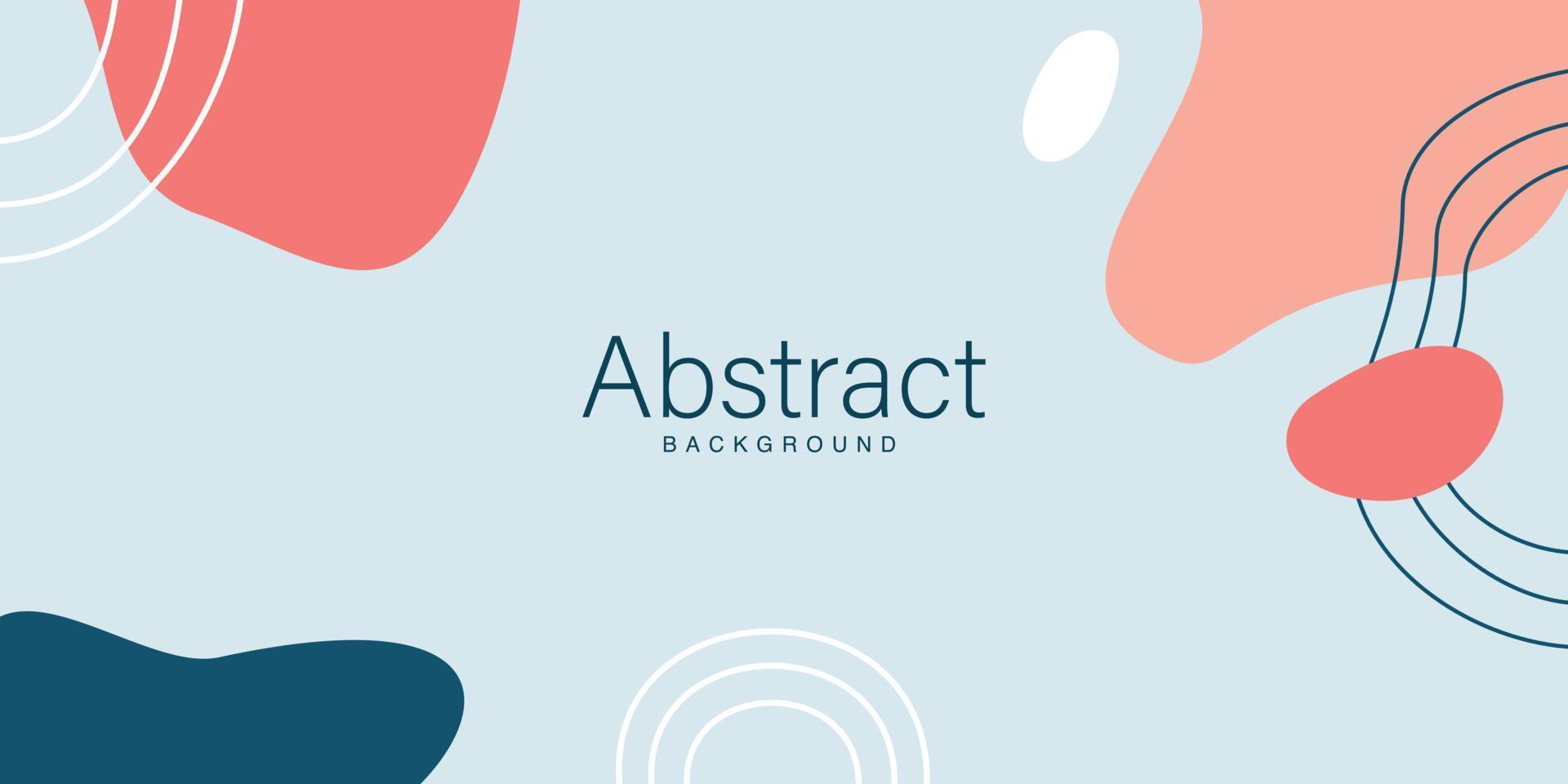 Abstract shape composition for frame background in trendy and minimalist design style vector