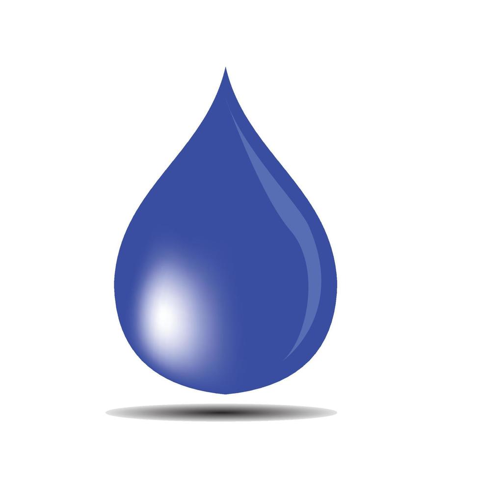 blue water drop vector design