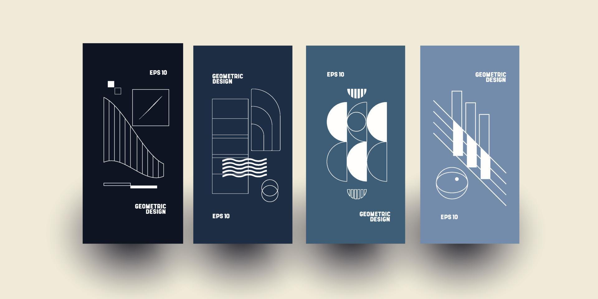 Neomodern aesthetics of brutalism design vector poster cover layout made with abstract elements and geometric shapes, useful for poster art, website design, album cover prints, fine arts images.