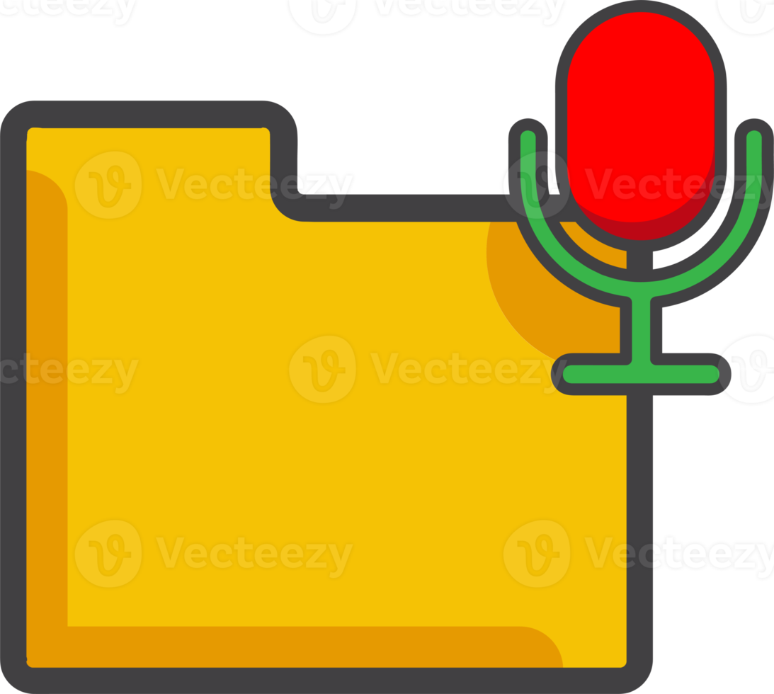 Symbol für den Mikrofonordner png