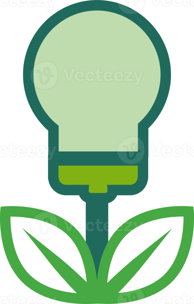 power with plant, green energy icon png