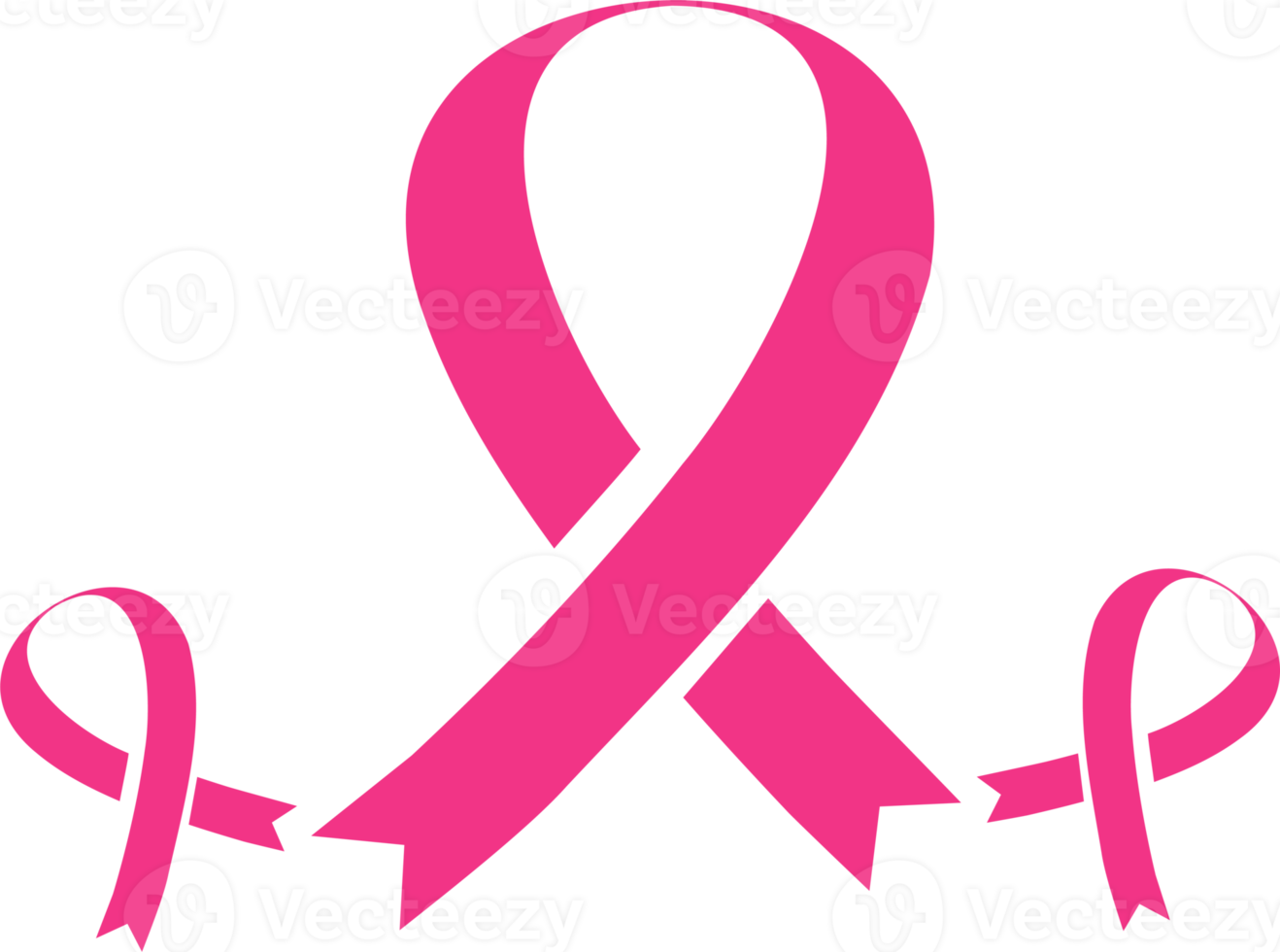 cinta rosa del día de concientización sobre el cáncer de mama png