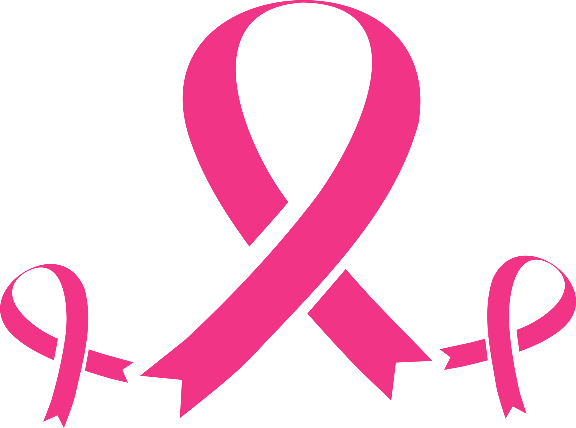 Pink Ribbons Breast Cancer Awareness Clip Art 20 Png Files