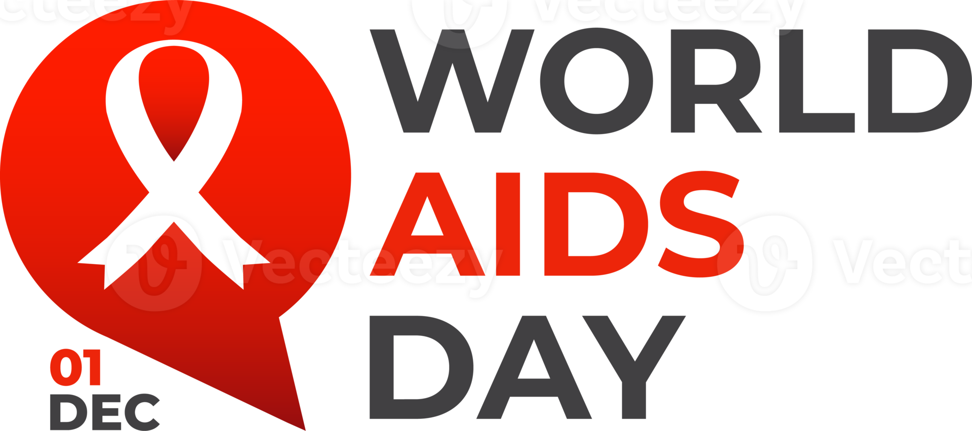 world aids day badge png