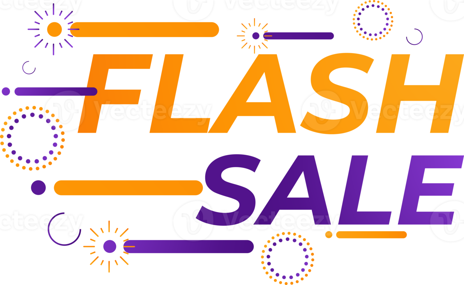 bannière de vente flash png