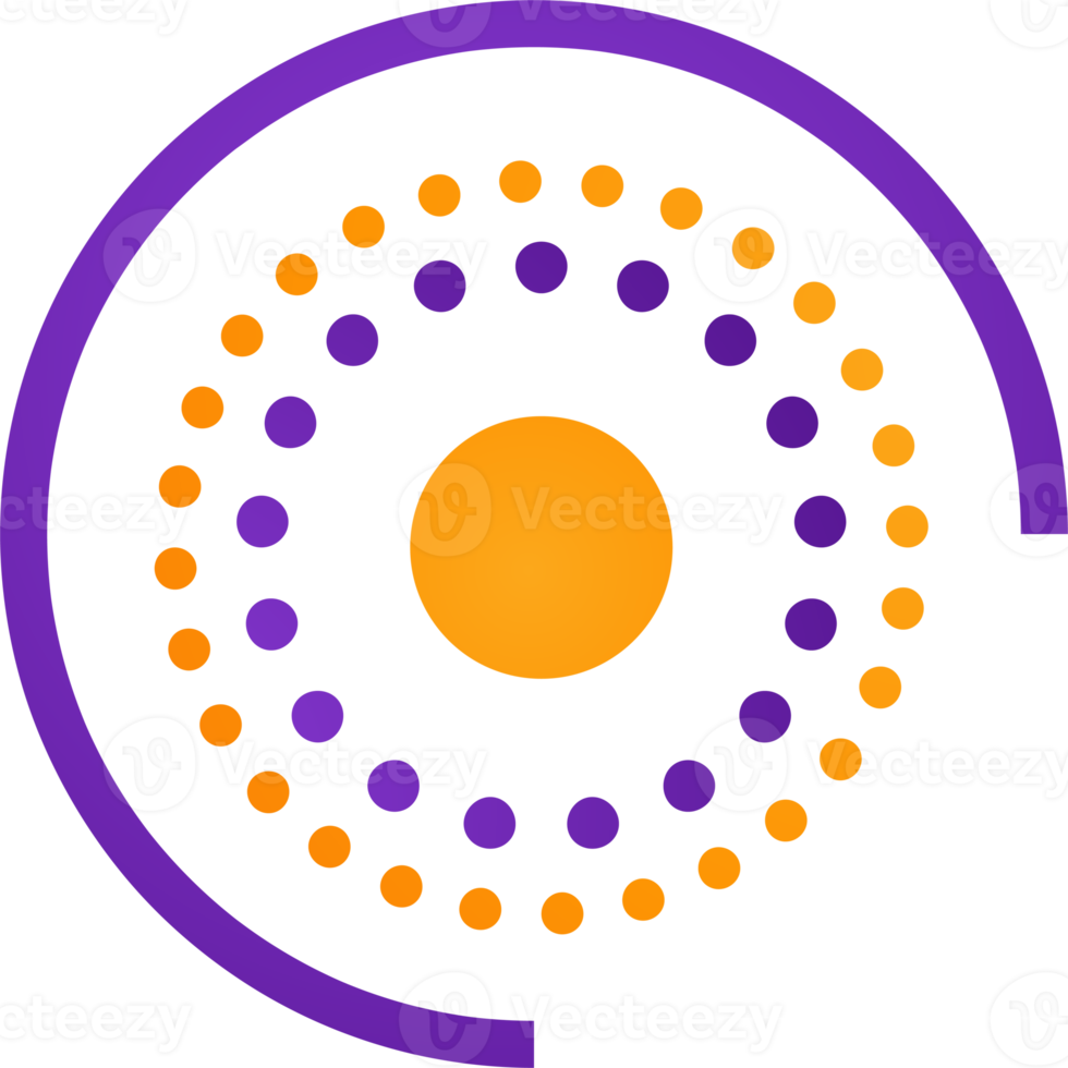 abstract circle gradient element png