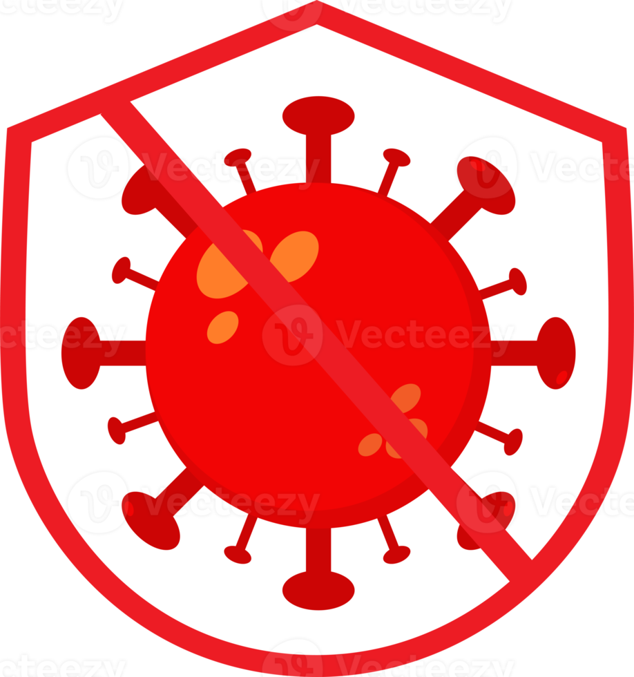 escudo de virus, icono de protección de virus png