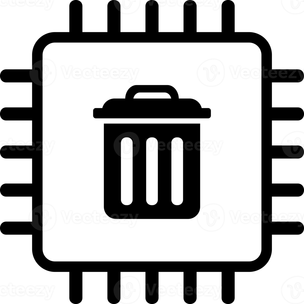 delete cpu processor icon png