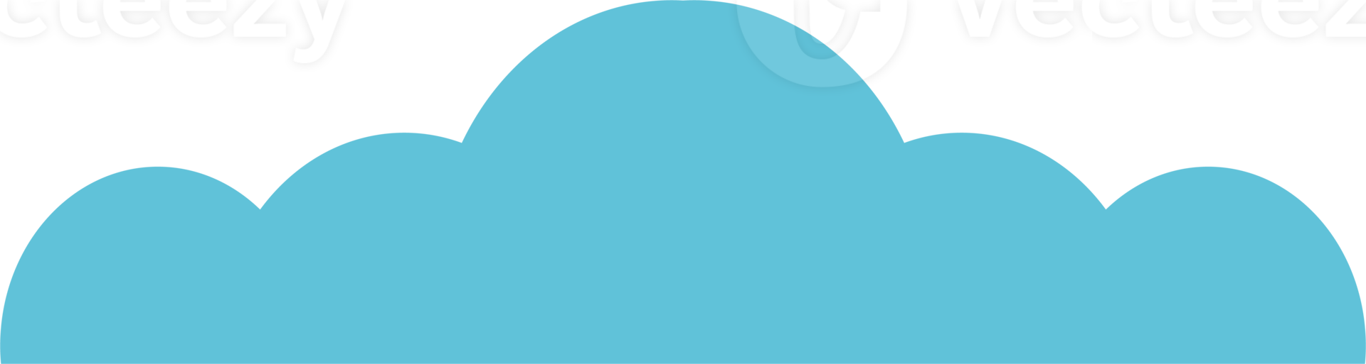 icono de nube azul png