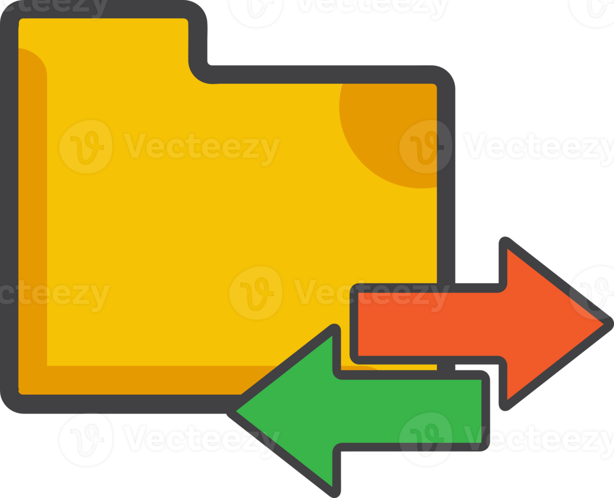 ícone da pasta de transferência de dados png