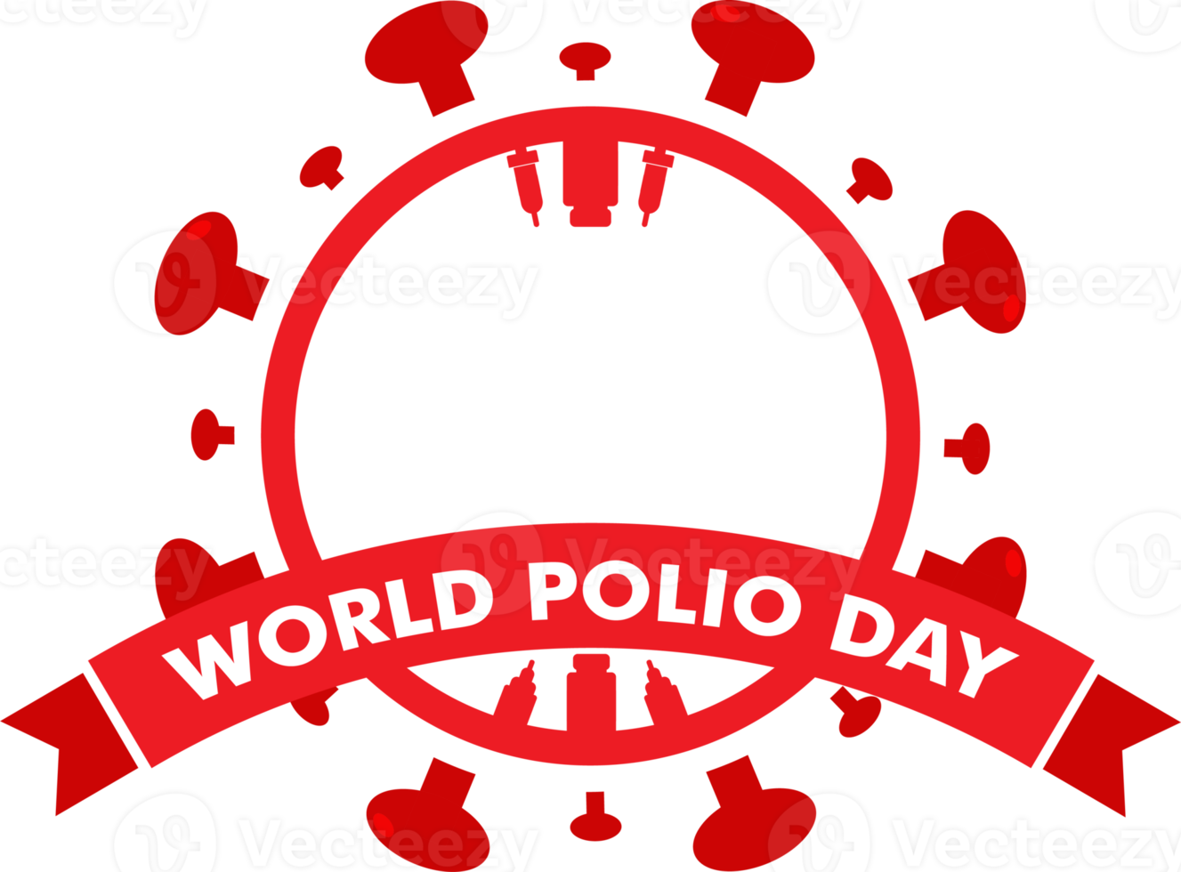 Welt-Polio-Tag-Abzeichen png