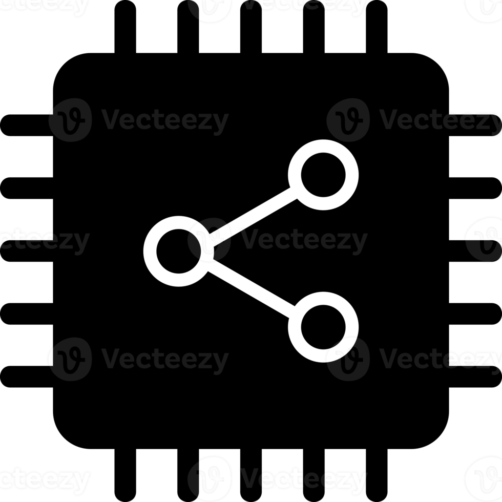 compartir icono de procesador de cpu png