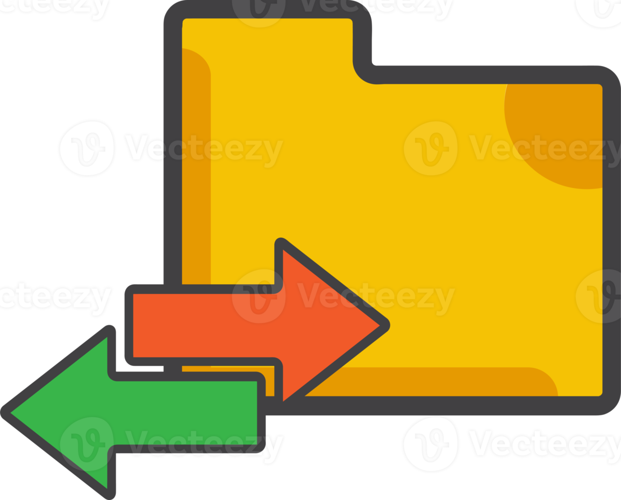 icono de carpeta de transferencia de datos png