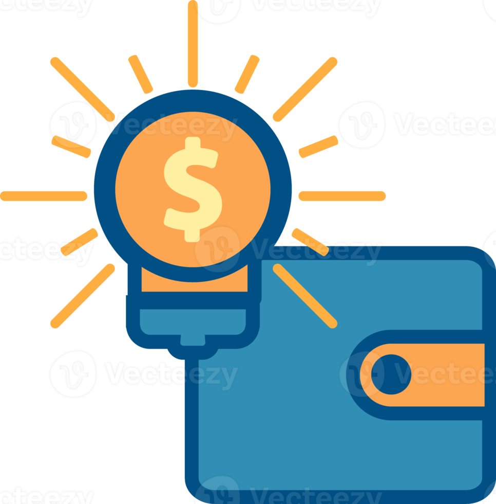 wallet and idea icon png