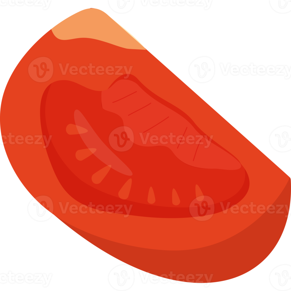 verdura. pedazo de tomate png