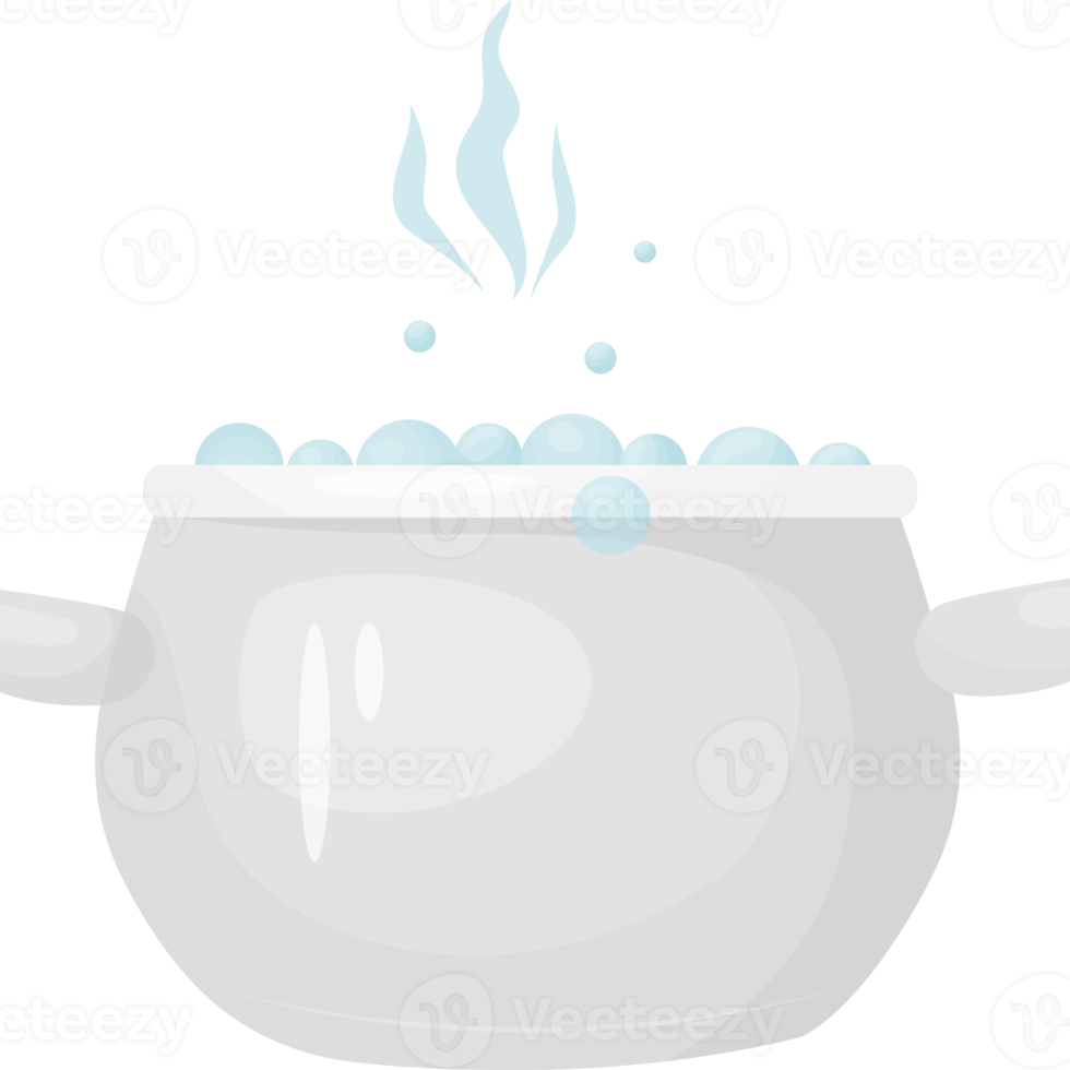 Boiling saucepan. Cooking png