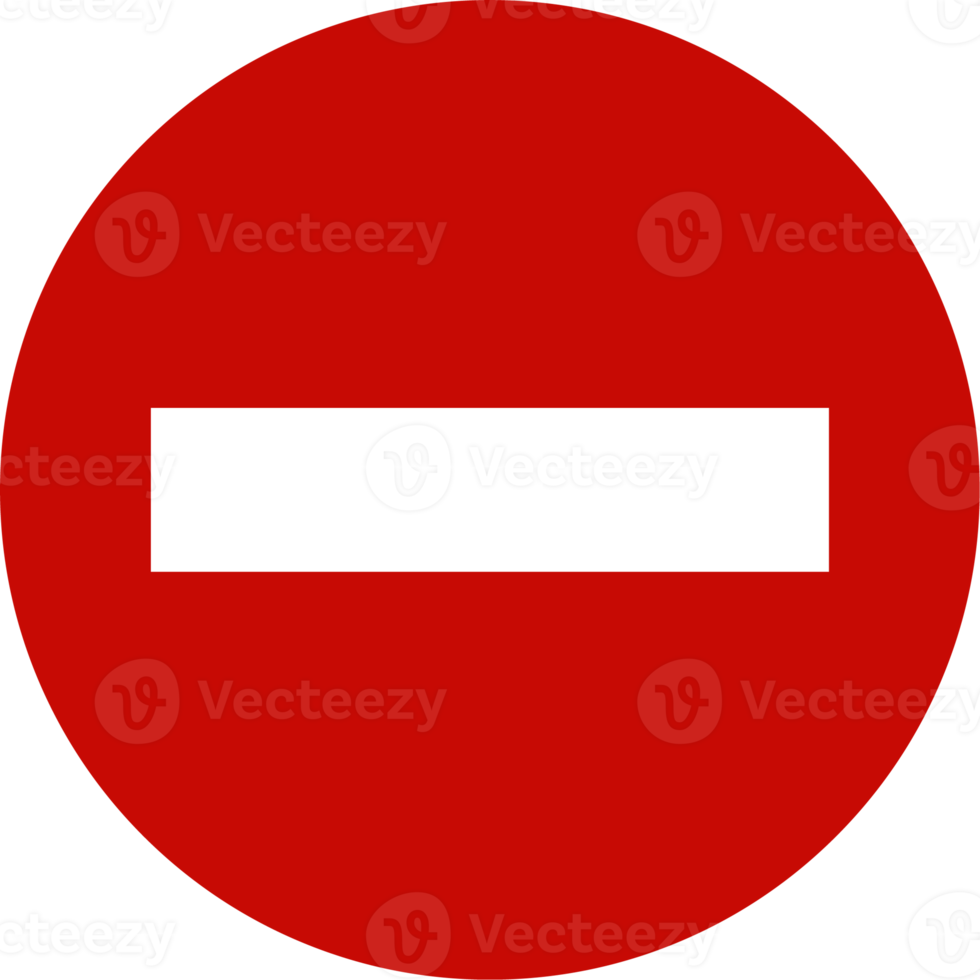 Do not enter red road sign or traffic sign. Street symbol illustration