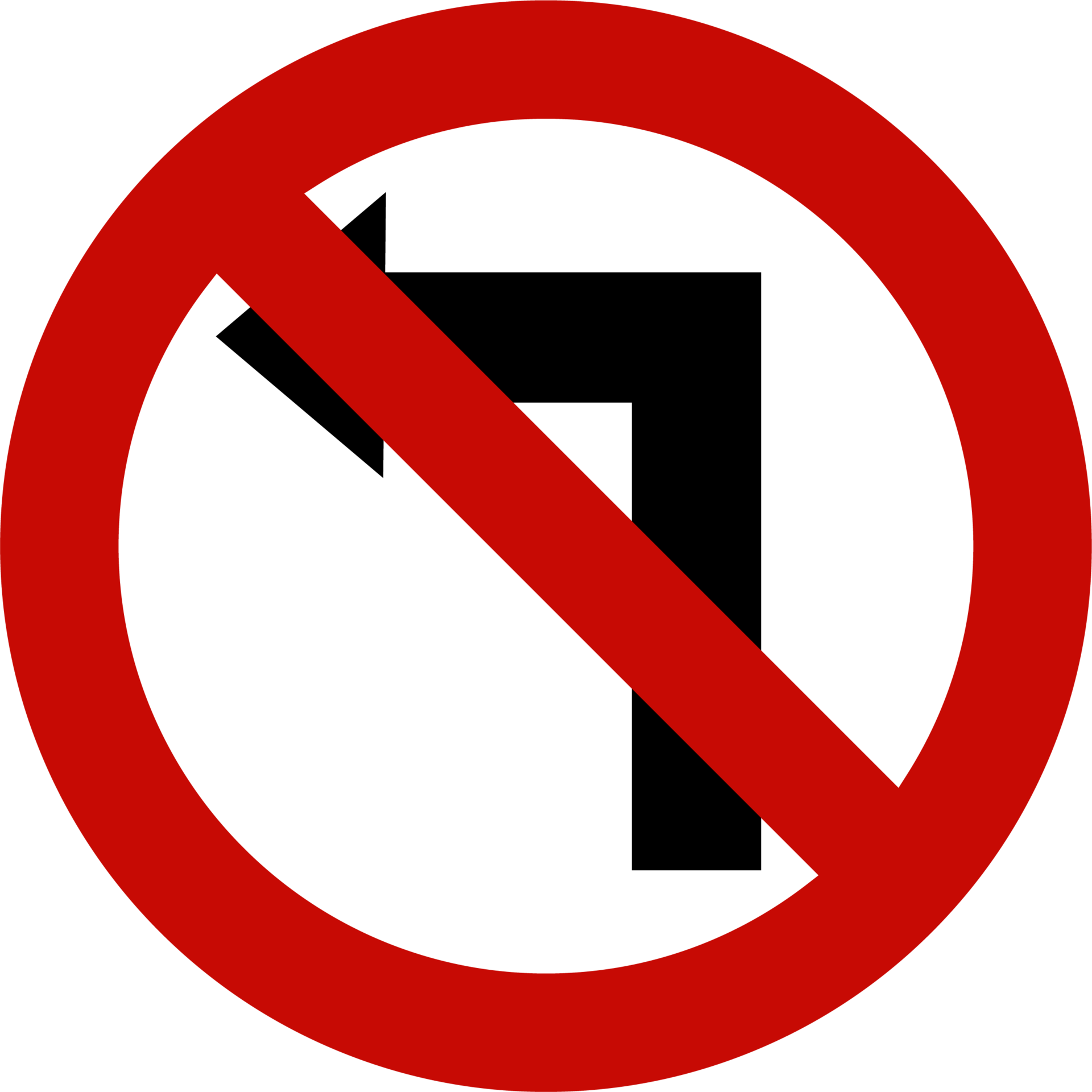 No Left Turn Red Road Sign Or Traffic Sign Street Symbol Illustration no-left-turn-red-road-sign-or-traffic-sign-street-symbol-illustration