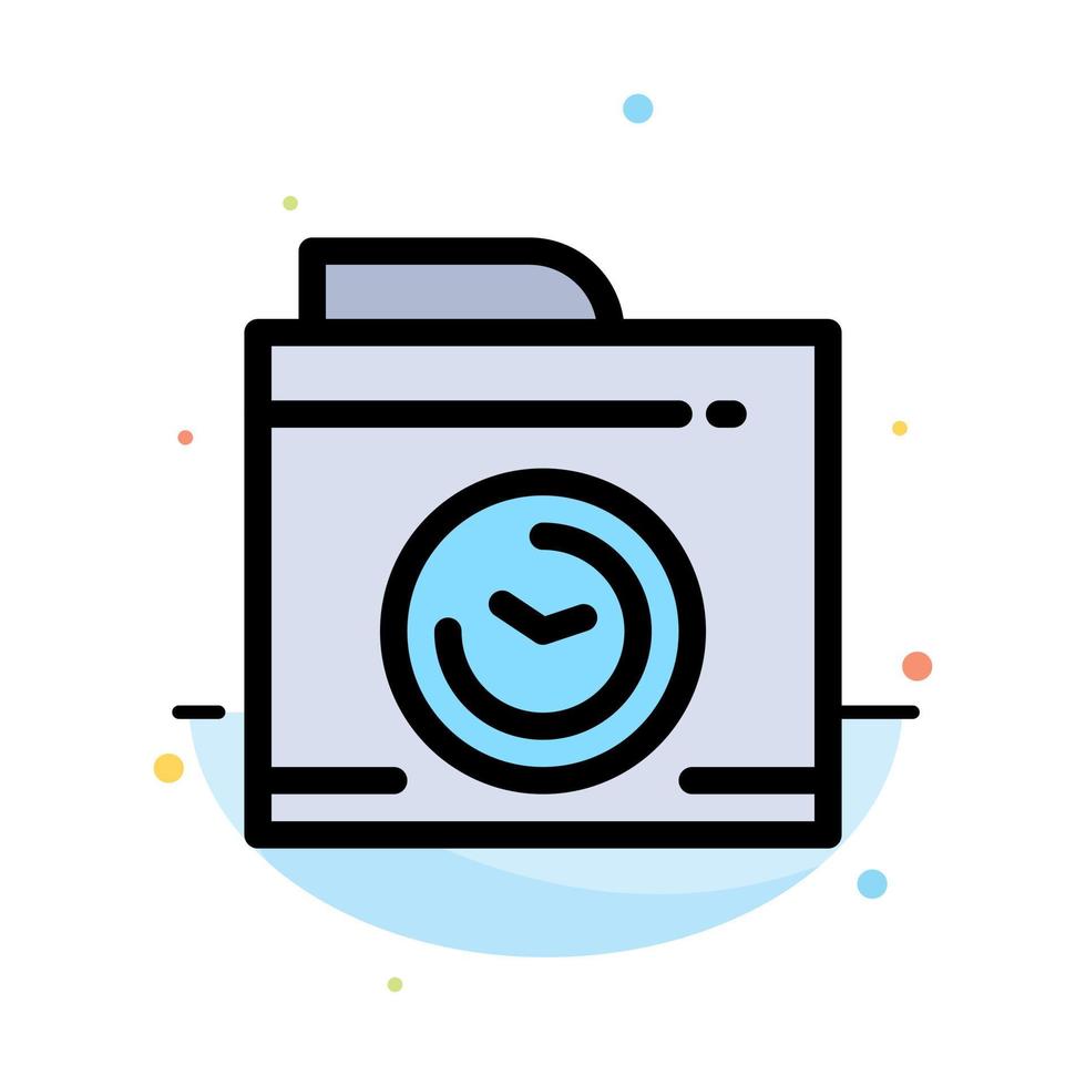 Camera Image Big Think Abstract Flat Color Icon Template vector