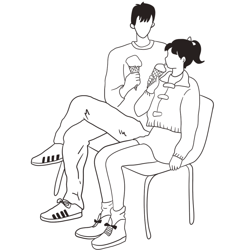Free hombre pareja mujer amiga dibujos animados garabato kawaii anime  página para colorear linda ilustración dibujo clipart personaje chibi manga  cómics dibujo, patinaje, línea de rayas, descarga gratuita, imagen png  15698868 PNG
