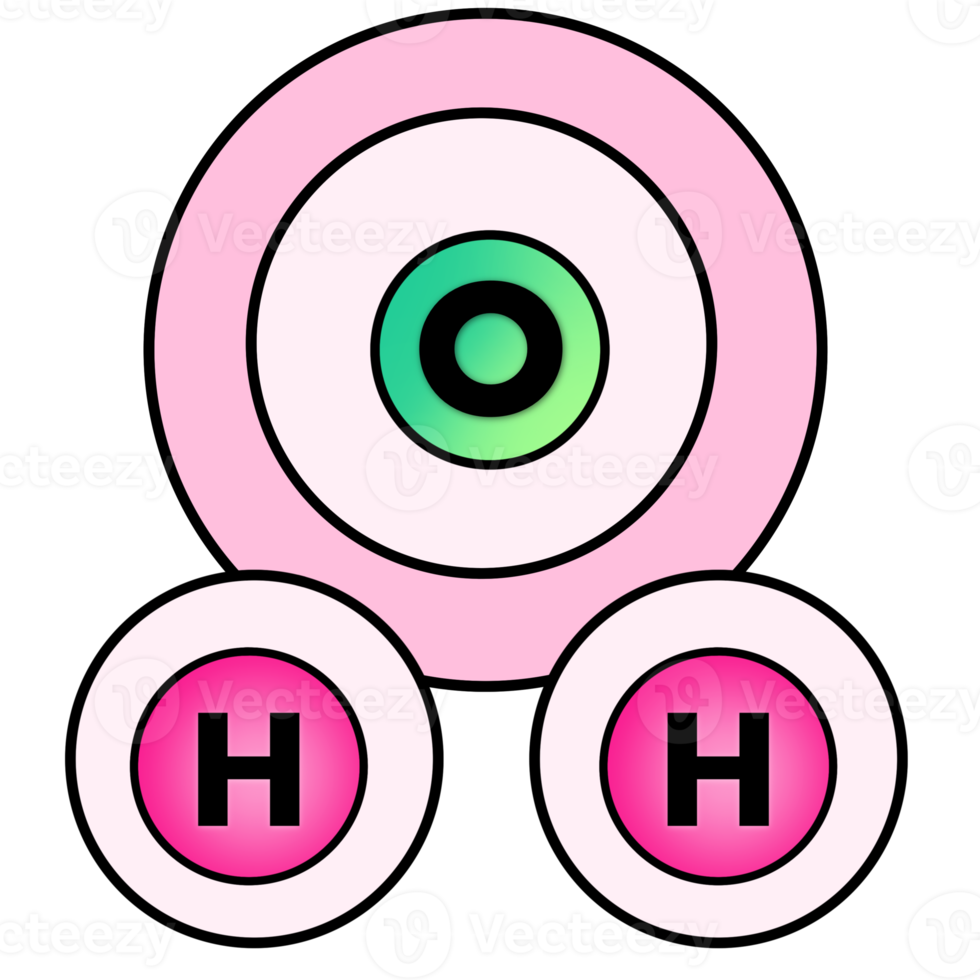 The water molecule png