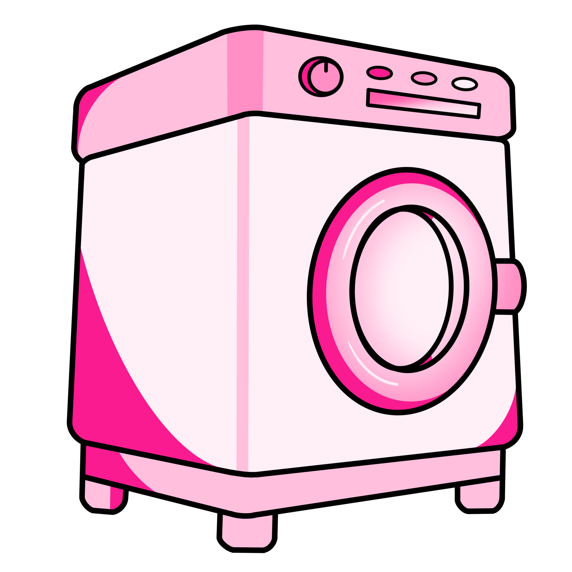 Pink washing machine 15699016 PNG