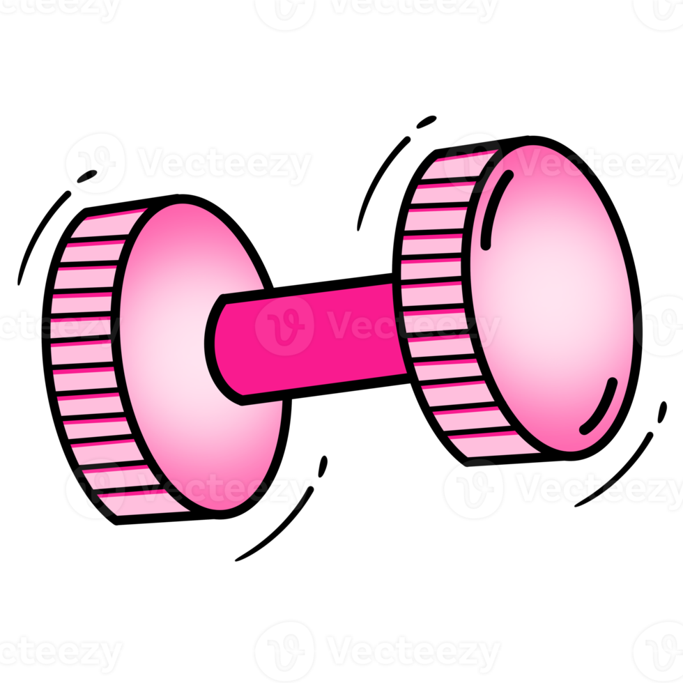 Pink Dumbbell Fitness png