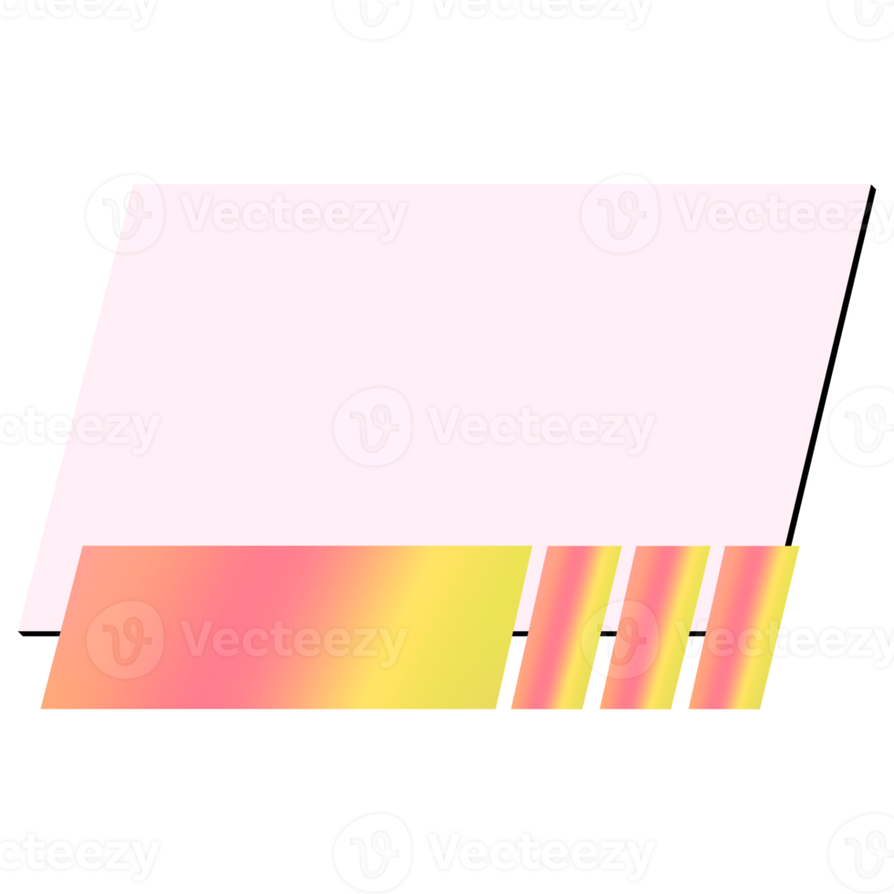 The gradient blank banner png