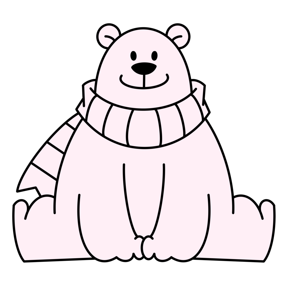 Pink Polar Bear png