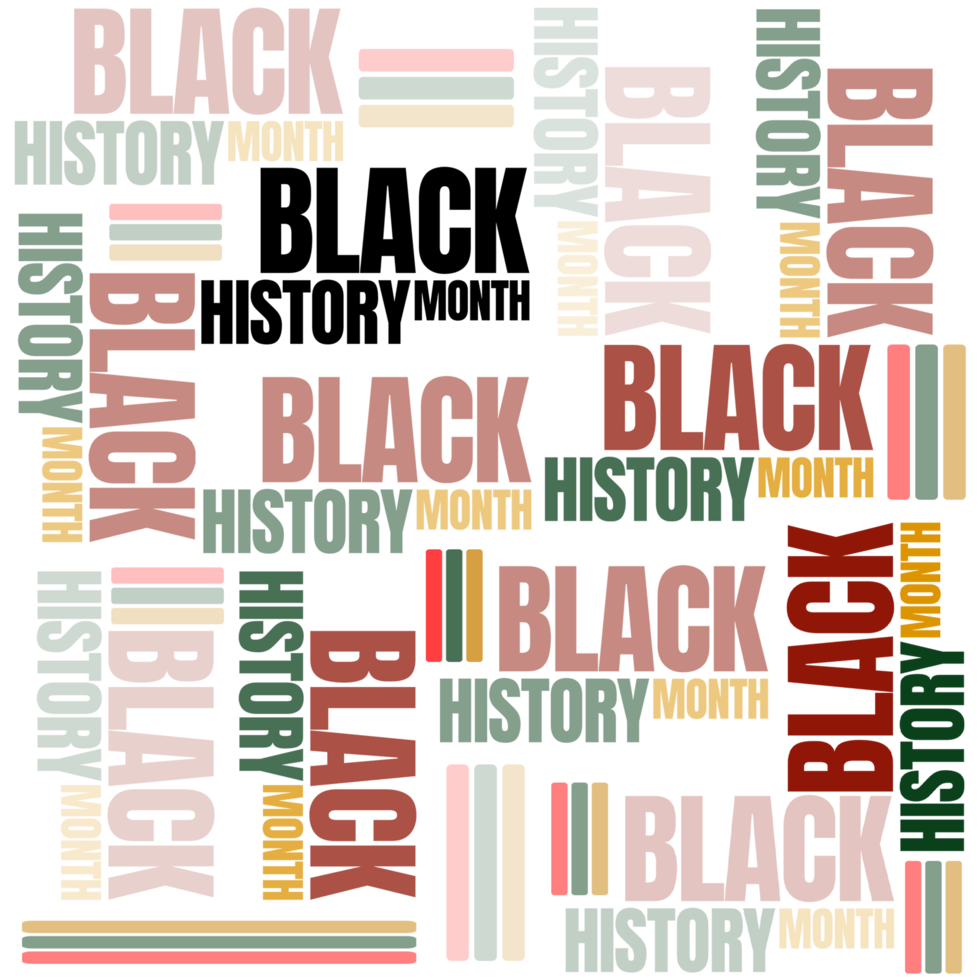 Black history month celebrate. Design Black history month png