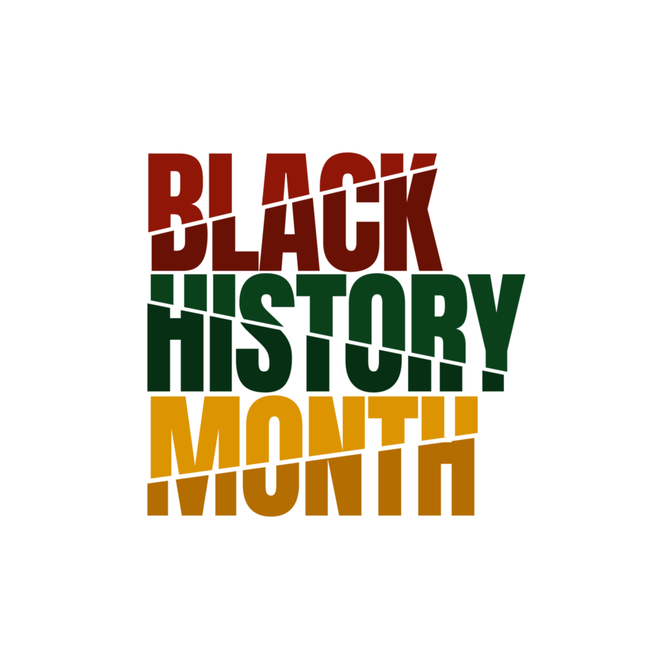 Black history month celebrate. Design Black history month png