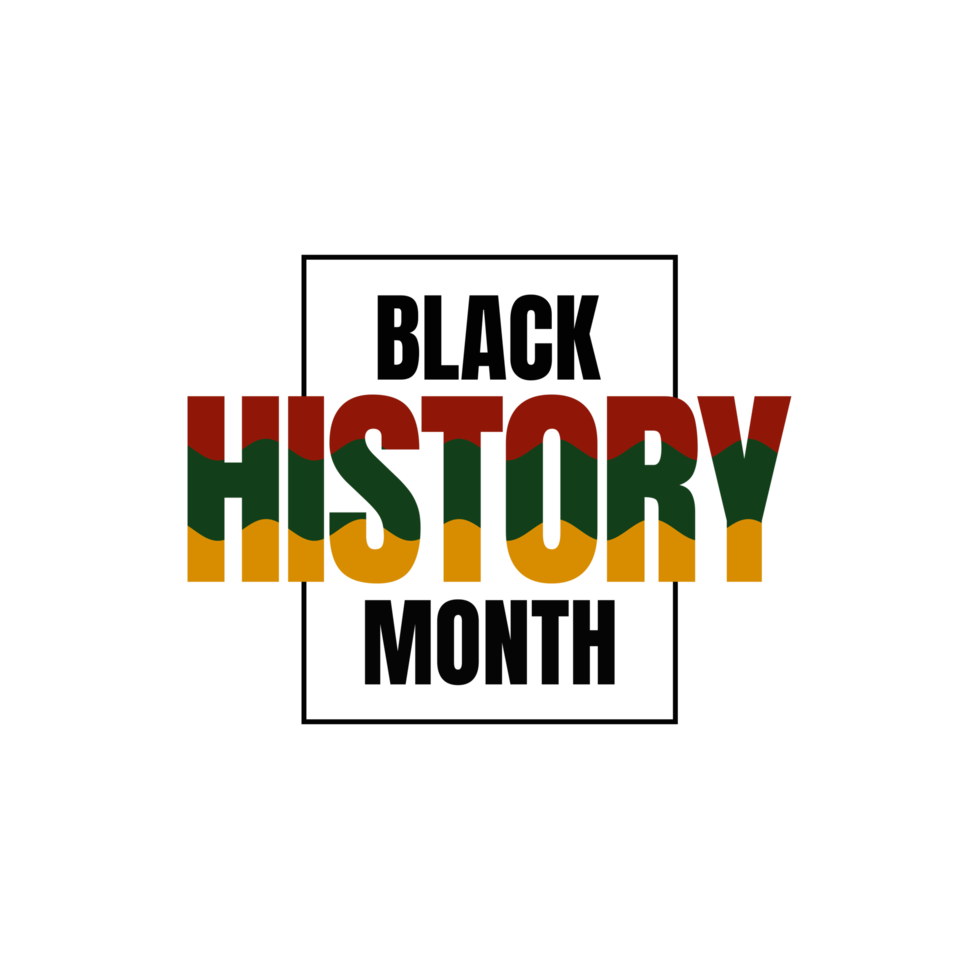 Black history month celebrate. Design Black history month png