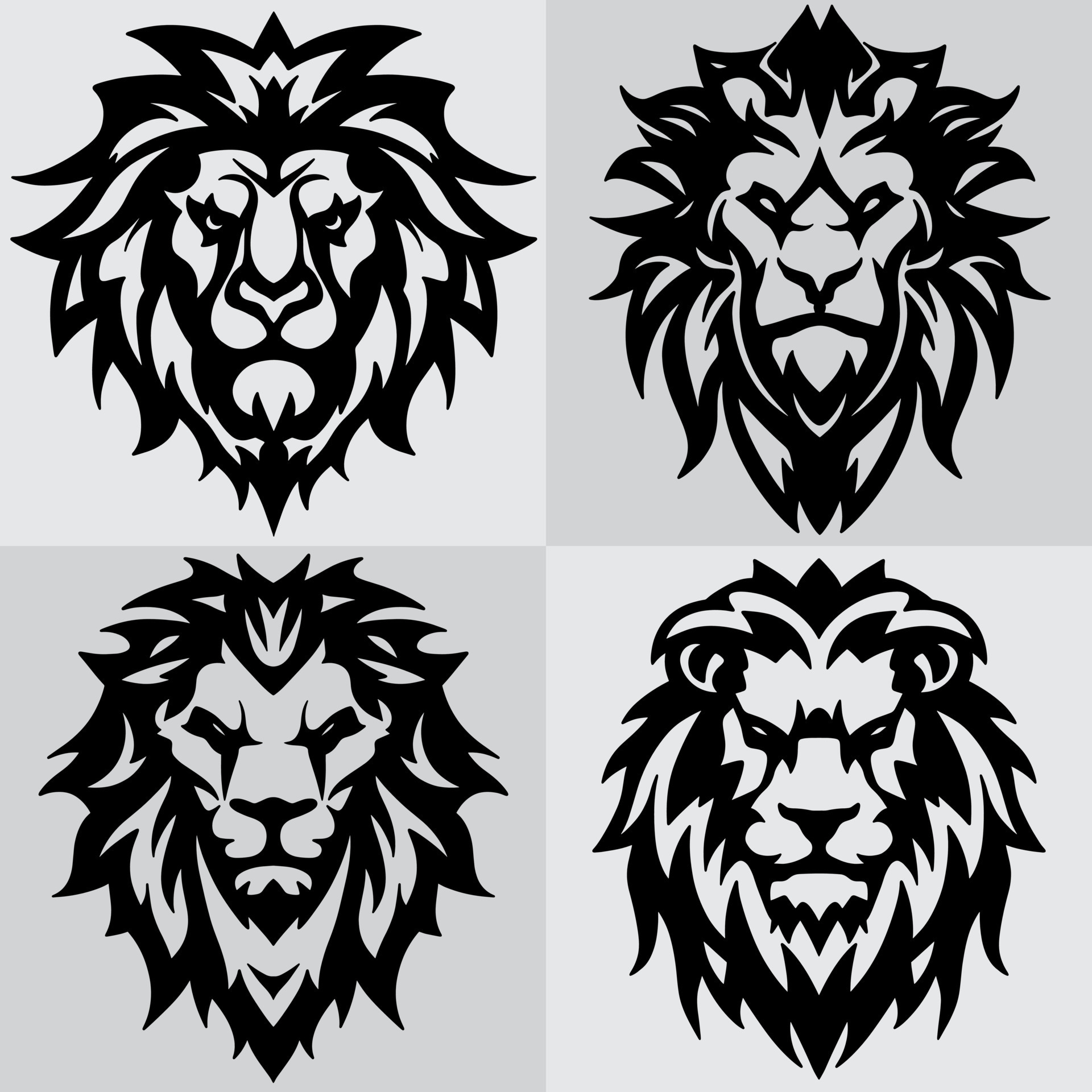 lion king animal logo seamless pattern 15699240 Vector Art at Vecteezy