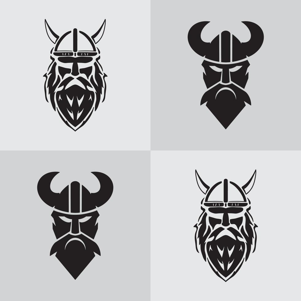 viking logo seamless pattern premium vector