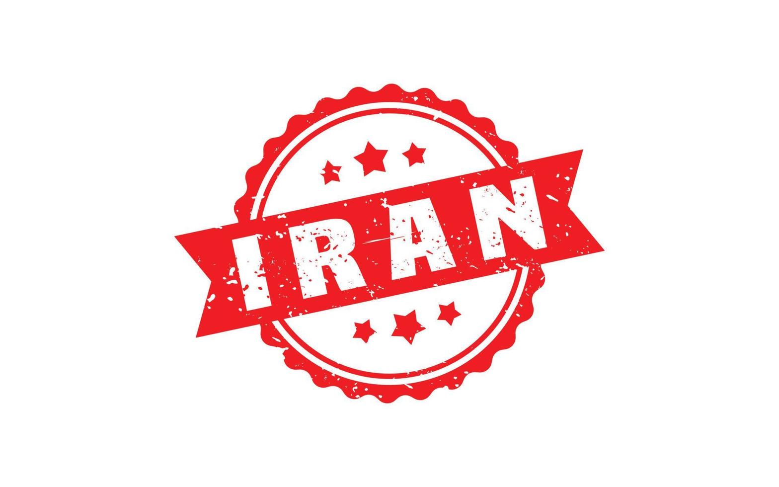 IRAN stamp rubber with grunge style on white background vector