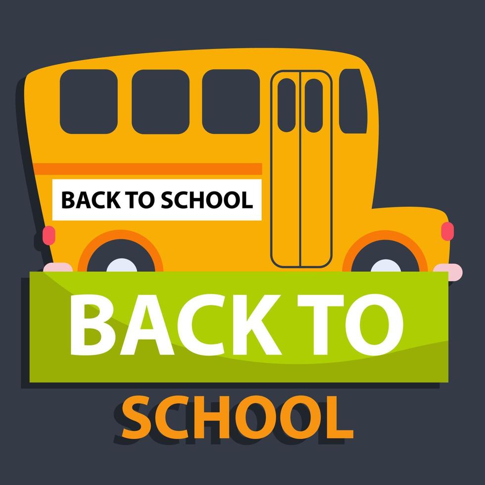 A concept of education label for back to school vector