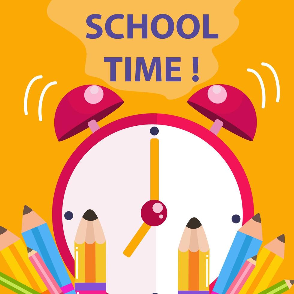 A concept of education background for back to school vector