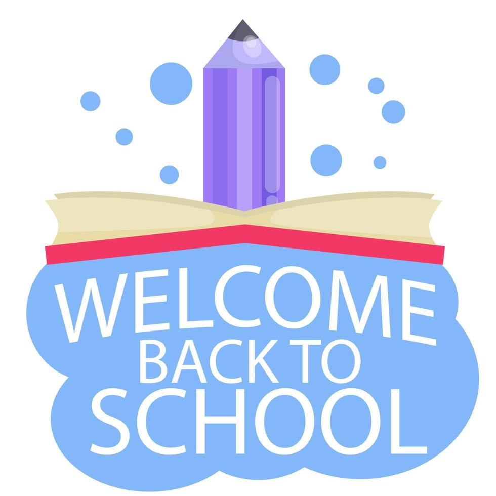 Cute characters and a concept of education for back to school vector