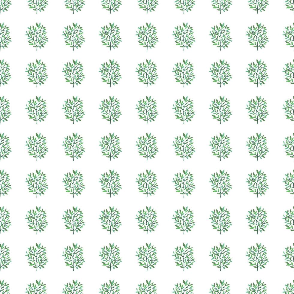 Decorative forest twig endless wallpaper. Hand drawn branches with leaves seamless pattern. vector